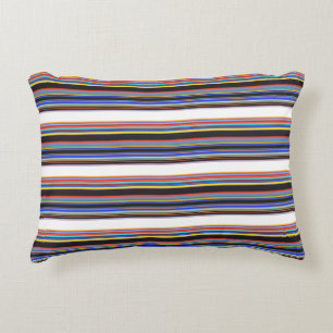 Cojín Decorativo Bandas azules y negras