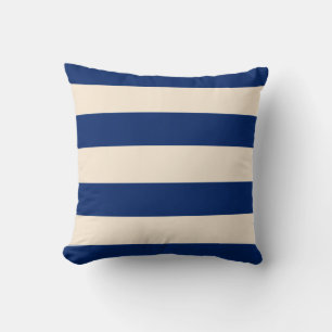 Cojín Decorativo Bandas blancas azules y antiguas