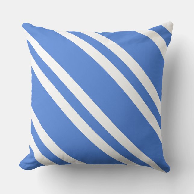Cojín Decorativo Bandas blancas y azules de Francia (Anverso)