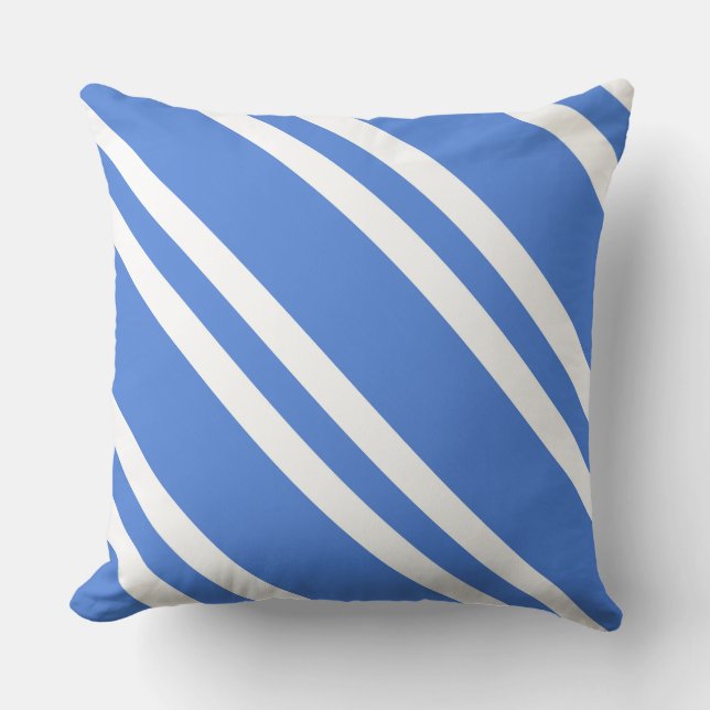 Cojín Decorativo Bandas blancas y azules de Francia (Anverso)