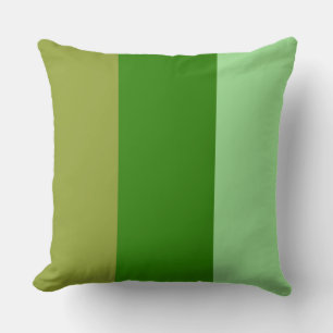 Cojín Decorativo Bandas de Color Tres Tonos Verde Menta Caqui