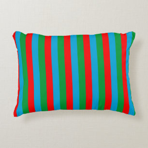 Cojín Decorativo bandas de la bandera de Azerbaiyán símbolo del paí