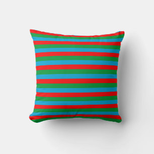 Cojín Decorativo bandas de la bandera de Azerbaiyán símbolo del paí