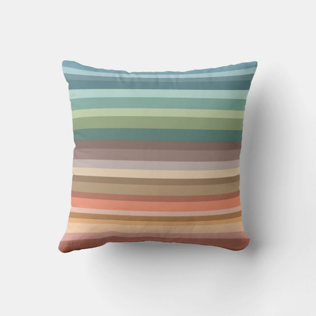 Cojín Decorativo Bandas de Moda moderna Boho (Reverso)