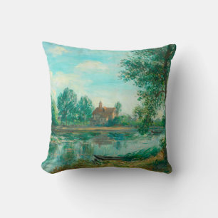 Cojín Decorativo Bandas del Loing en Saint-Mammès Alfred Sisley