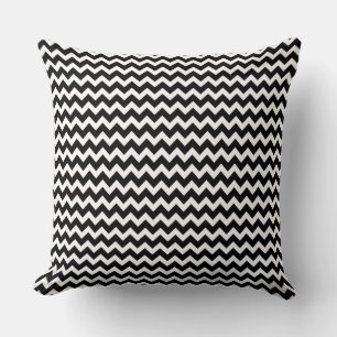 Cojín Decorativo Bandas Elegantes En Blanco Y Negro