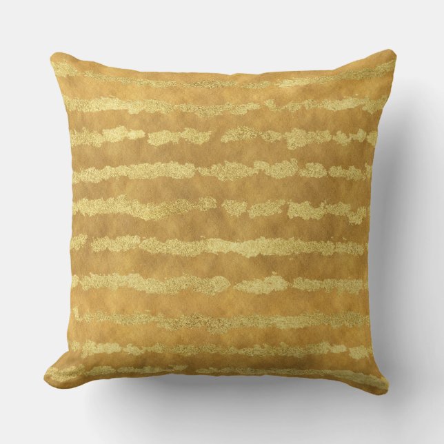 Cojín Decorativo Bandas Glitzy Gold (Anverso)