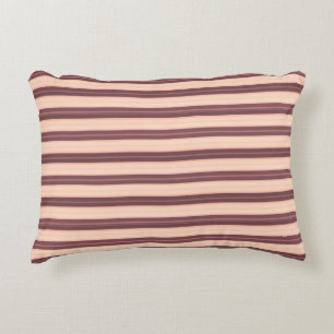 Cojín Decorativo Bandas marrones rosadas