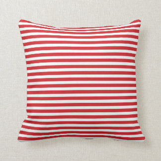 Cojín Decorativo Bandas náuticas rojas y blancas