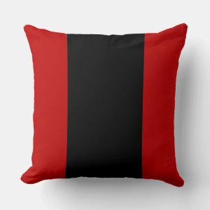 Cojín Decorativo Bandas negras y rojas