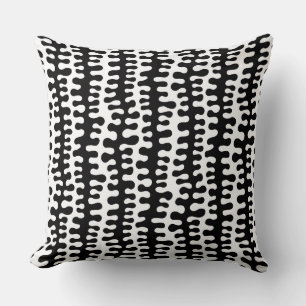 Cojín Decorativo Bandas orgánicas - Negro