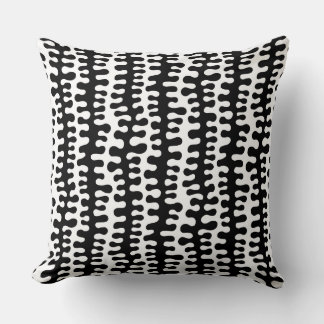 Cojín Decorativo Bandas orgánicas - Negro