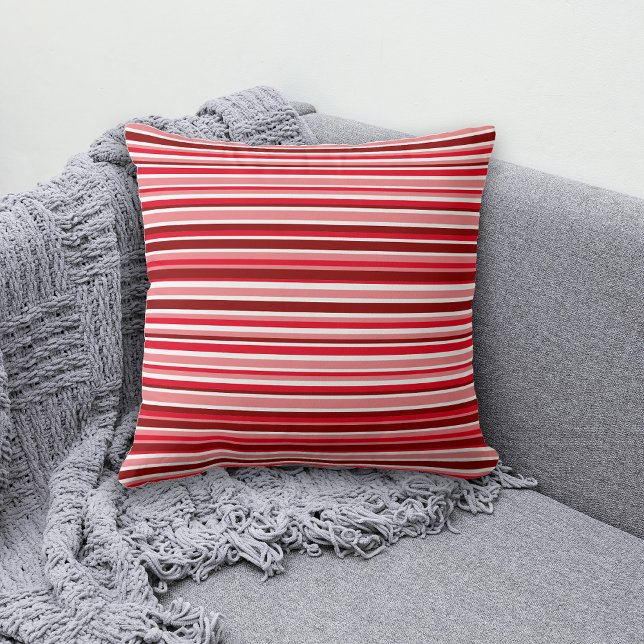 Cojín Decorativo Bandas rojas modernas (Subido por el creador)