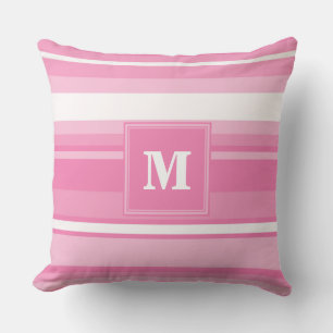 Cojín Decorativo Bandas rosadas monográficas