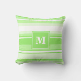 Cojín Decorativo Bandas verdes monográficas
