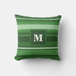 Cojín Decorativo Bandas verdes monográficas