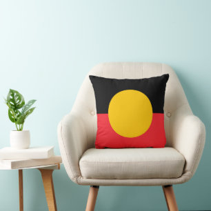 Cojín Decorativo Bandera aborigen australiana