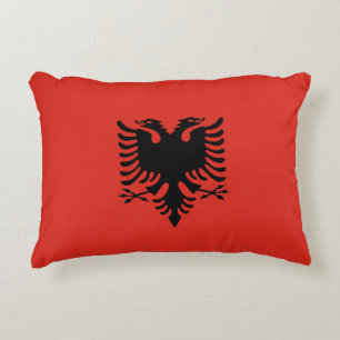 Cojín Decorativo Bandera albanesa