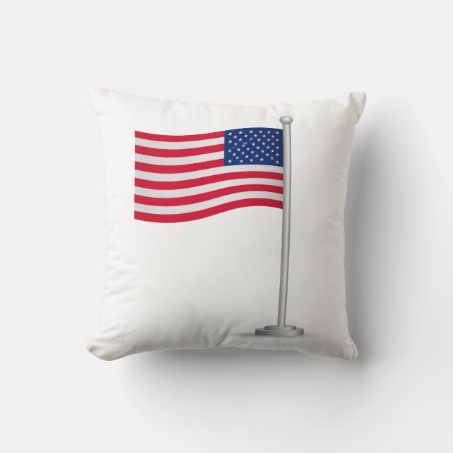 Cojín Decorativo bandera americana (Anverso)