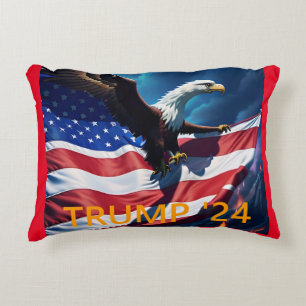 Cojín Decorativo Bandera Americana Águila Americana TRUMP 2024