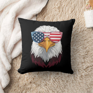 Cojín Decorativo Bandera Americana Águila Patriótica 4 De Julio