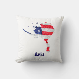 Cojín Decorativo Bandera Americana Alaska Estados Unidos