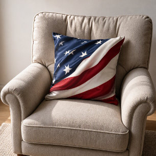Cojín Decorativo Bandera Americana Patriótica 
