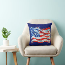 Bandera Americana USA Acuarela 4 de Julio