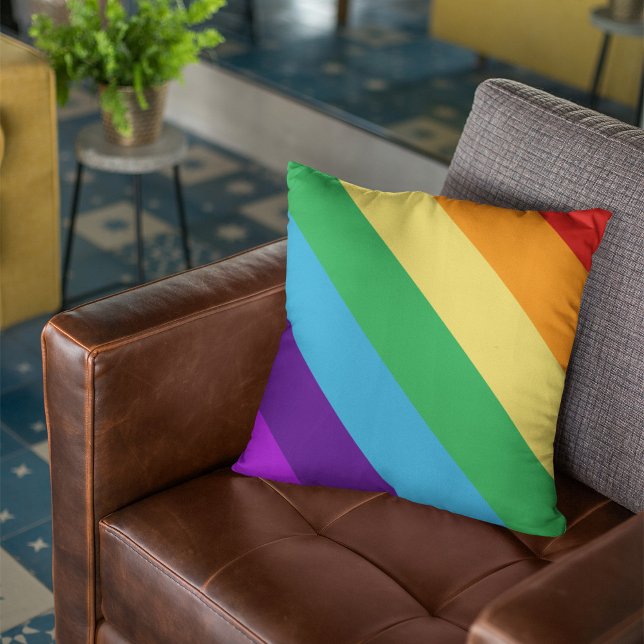 Cojín Decorativo Bandera arco iris (Subido por el creador)