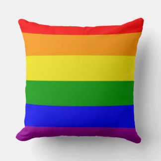 Cojín Decorativo Bandera arcoiris de colores del orgullo gay