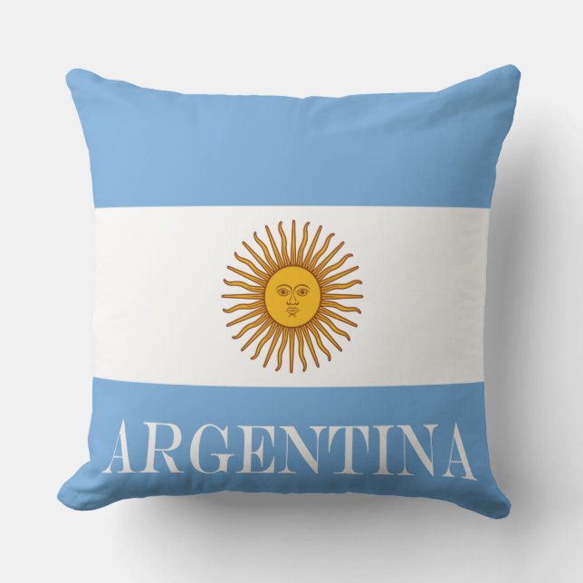 Cojín Decorativo Bandera argentina Bandera De Argentina (Anverso)