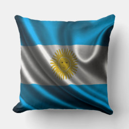 Cojín Decorativo Bandera Argentina Trow Pillow
