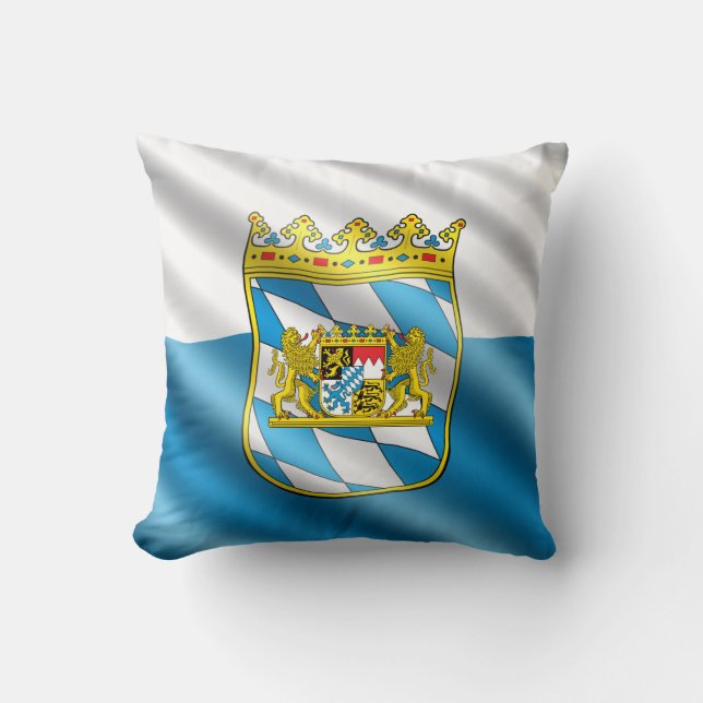 Cojín Decorativo Bandera bávara (Anverso)