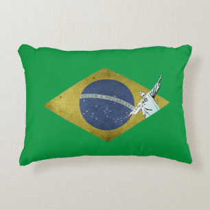 Cojín Decorativo Bandera brasileña