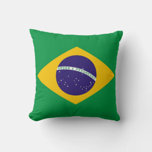 Cojín Decorativo Bandera brasileña Americana MoJo Pillow