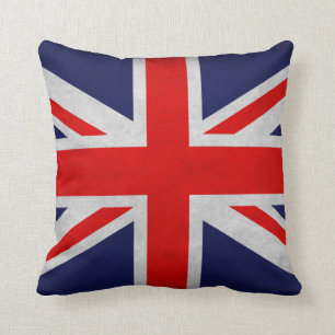 Cojín Decorativo Bandera Británica Grunge