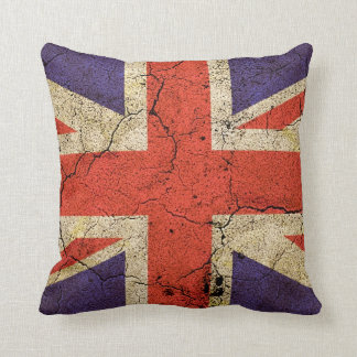 Cojín Decorativo Bandera BRITÁNICA sucia (Union Jack)