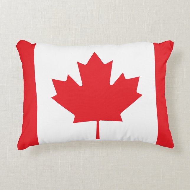 Cojín Decorativo Bandera canadiense (Anverso)