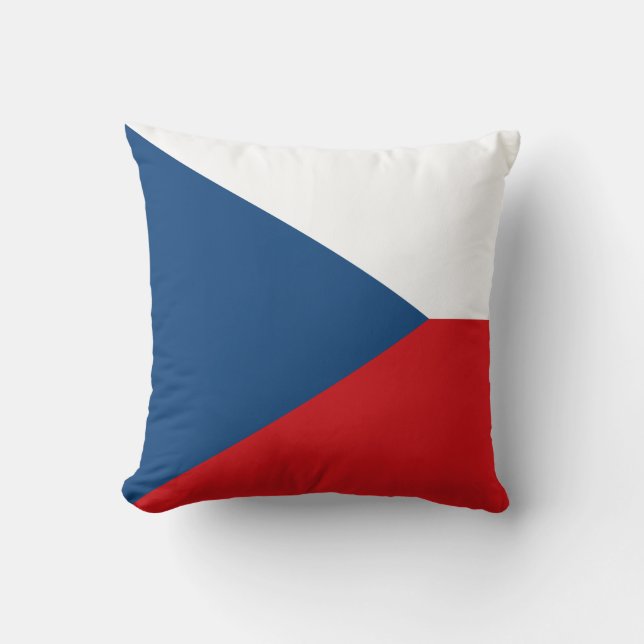 Cojín Decorativo Bandera checa Americana MoJo Pillow (Anverso)