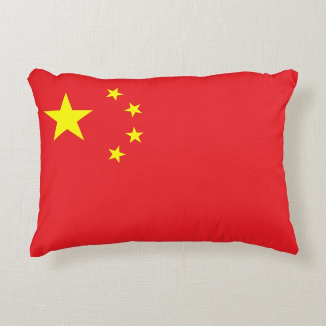 Cojín Decorativo Bandera china (Anverso)