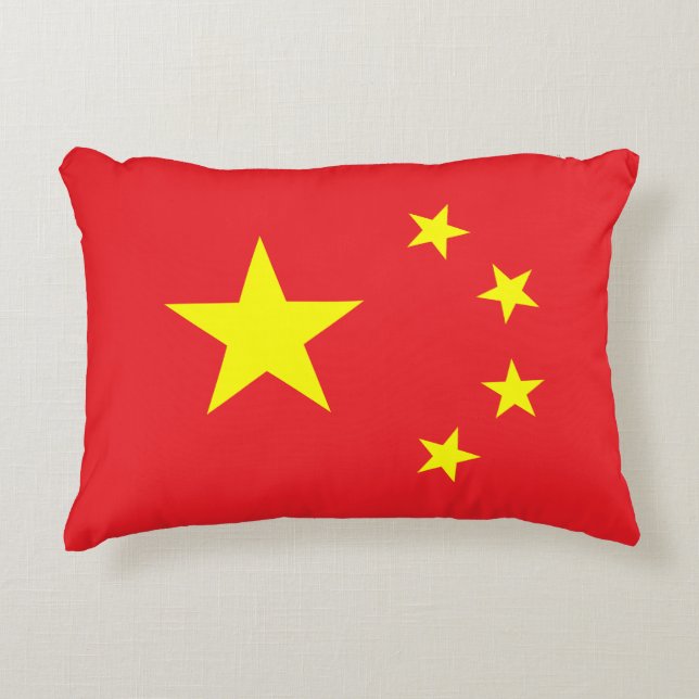 Cojín Decorativo Bandera china (Anverso)