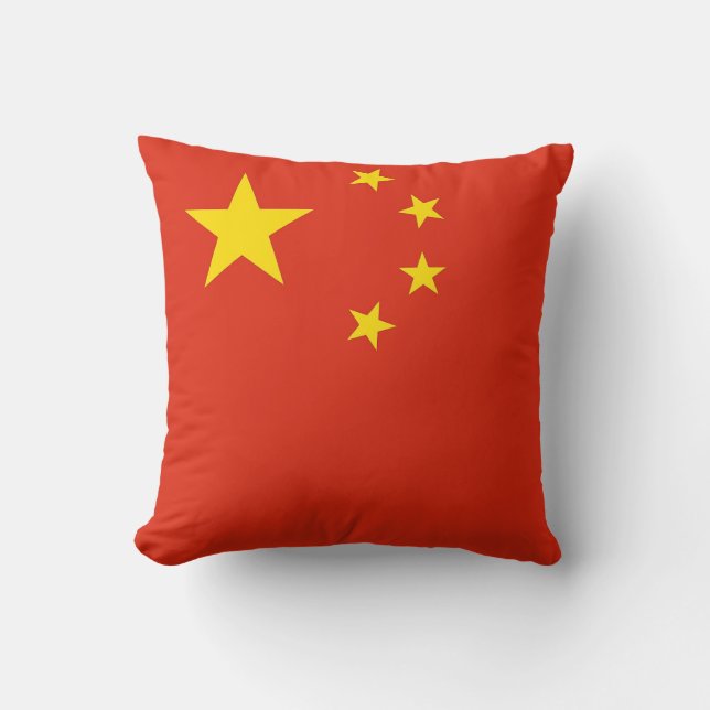 Cojín Decorativo Bandera china estadounidense MoJo Pillow (Anverso)