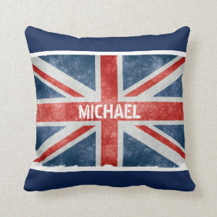 Cojín Decorativo Bandera conocida personalizada de Union Jack del