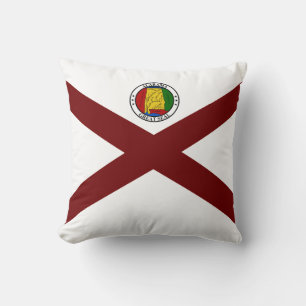 Cojín Decorativo Bandera de Alabama