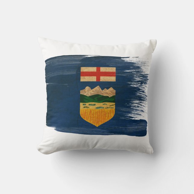 Cojín Decorativo Bandera de Alberta (Anverso)