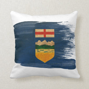 Cojín Decorativo Bandera de Alberta