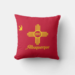Cojín Decorativo Bandera de Albuquerque (Nuevo México)