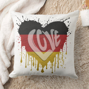 Cojín Decorativo Bandera de Alemania del amor