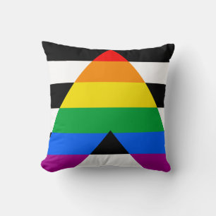 Cojín Decorativo Bandera de aliado LGBTQ+