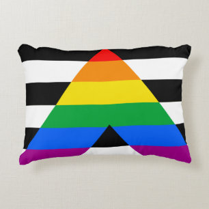 Cojín Decorativo Bandera de aliado LGBTQ+